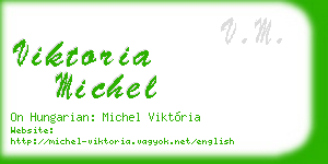 viktoria michel business card